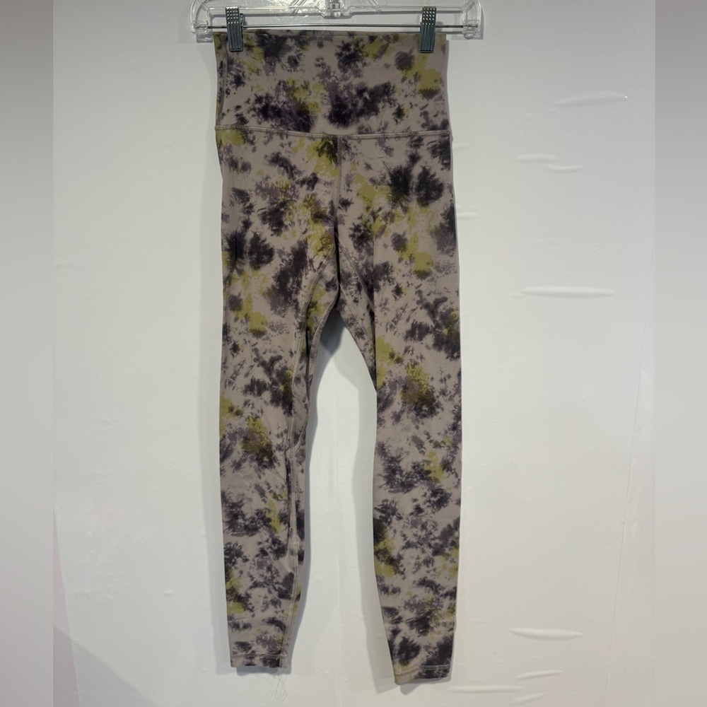 Lululemon grey purple green Tie-Dye Align‎ Leggings